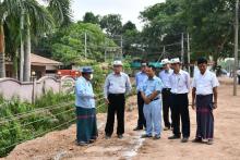 ကရင်ပြည်နယ်ဝန်ကြီးချုပ်ဦးစောမြင့်ဦး ဒေသဖွံ့ဖြိုးရေးလုပ်ငန်းများ ကြည့်ရှုစစ်ဆေး