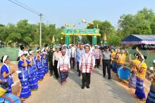 အလုပ်သမားနေ့ကိုကြိုဆိုဂုဏ်ပြုသောအားဖြင့် လှိုင်းပုံ-လှိုင်ဝါး-လက္ခဏလမ်း ကတ္တရာလမ်းသစ်ဖွင့်