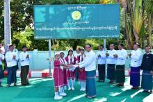 ကရင်ပြည်နယ် ၂၀၂၄-၂၀၂၅ ပညာသင်နှစ် ကျောင်းအပ်နှံရေနေ့အထိမ်းအမှတ် မြေစိုက်ပိုစတာစိုက်ထူ