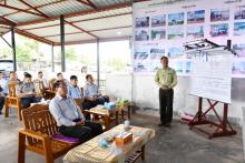 ကရင်ပြည်နယ်ဝန်ကြီးချုပ်ဦးစောမြင့်ဦး တောင်ကလေးတိုးချဲ့မြို့ပြအိမ်ရာစီမံကိန်း ဖွံဖြိုးတိုးတက်မှုများအား ကြည့်ရှုစစ်ဆေး