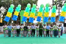 (၇၇)နှစ်မြောက် ပြည်ထောင်စုနေ့ကို ကြိုဆိုဂုဏ်ပြုသောအားဖြင့် ဘားအံမြို့၊ အမှတ်(၉)ရပ်ကွက်၊ ကျန်စစ်သားလမ်း ကွန်ကရစ်လမ်းသစ်ဖွင့်
