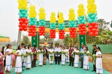 တောင်သူလယ်သမားနေ့ကိုကြိုဆိုဂုဏ်ပြုသောအားဖြင့် လှိုင်းဘွဲမြို့နယ်အတွင်းရှိ ဒိုင်းပြကုန်း-ပန်းတိမ်ကုန်း-သဒိခိုလမ်း ကတ္တရာထပ်ပိုးလွှာလမ်းသစ်ဖွင့်
