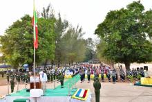 ကရင်ပြည်နယ်ဝန်ကြီးချုပ်ဦးစောမြင့်ဦး (၇၆)နှစ်မြောက်လွတ်လပ်ရေးနေ့အခမ်းအနား တက်ရောက်