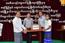 ကရင်ပြည်နယ်ဝန်ကြီးချုပ်ဦးစောမြင့်ဦး အခြေခံနှင့်အဆင့်မြင့်မော်တာအပ်ချုပ်စက်သင်တန်းဆင်းပွဲ တက်ရောက်