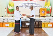 ယာယီပြောင်းရွှေ့နေထိုင်သူများအတွက် စားသောက်ကုန်များထောက်ပံ့ပေးအပ်