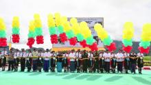 လူဦးရေနှင့်အိမ်အကြောင်းအရာသန်းခေါင်စာရင်းကောက်ယူခြင်းဆိုင်ရာလူထုအသိပညာပေးလှုံ့ဆော်ရေး မြေစိုက်ပိုစတာ စိုက်ထူ