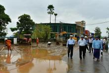 ကရင်ပြည်နယ်ဝန်ကြီးချုပ်ဦးစောမြင့်ဦးယာဉ်၊ယန္တရားများအသုံးပြု စုပေါင်းသန့်ရှင်းရေးလုပ်ငန်းဆောင်ရွက်မှုအားကြည့်ရှုအားပေး
