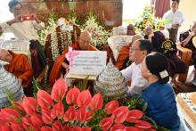 ကရင်ပြည်နယ်ဝန်ကြီးချုပ်ဦးစောမြင့်ဦးဇွဲကပင်တောင်ဆရာတော် အဘိဓဇအဂ္ဂမဟာသဒ္ဓမ္မဇောတိက၊ ဓမ္မကထိကဗဟုဇနဟိတဓရ သီရိပျံချီဘဒ္ဒန္တကဝိဓဇ၏ ဝိဇာတမွေးနေ့မင်္ဂလာအခမ်းအနားတက်ရောက်