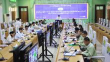 နိုင်ငံ့စီးပွားမြှင့်တင်ရေး ပြည်နယ်အဆင့်ကျေးရွာစီမံကိန်းကြီးကြပ်မှုကော်မတီ(၇/၂၀၂၄)လုပ်ငန်းညှိနှိုင်းအစည်းအဝေး ကျင်းပ