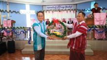 ကရင်ပြည်နယ်ဝန်ကြီးချုပ်ဦးစောမြင့်ဦး ခရစ္စတော်မွေးနေ့(ခရစ္စမတ်)ကျေးဇူးတော်ချီးမွမ်းခြင်းအခမ်းအနားသို့ တက်ရောက်