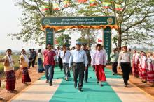 နှစ်(၈၀)ပြည့်တပ်မတော်နေ့ကိုကြိုဆိုဂုဏ်ပြုသောအားဖြင့် ထန်းတပင်-ကော့လှိုက်-ဝင်းကျန်-ကရင်ဖာလင်-ထုံးအိုင်လမ်း ကွန်ကရစ်လမ်းသစ်ဖွင့်