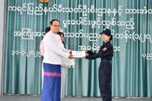 ပြည်နယ်မီးသတ်ဦးစီးဌာနနှင့်ဘားအံတက္ကသိုလ်တို့ပူးပေါင်းဖွင့်လှစ်သည့် အကြိုအခြေခံမီးသတ်ပညာသင်တန်းဆင်း