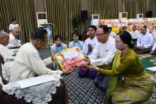 မြန်မာ့နှစ်ဆန်းတစ်ရက်နေ့တွင် အသက်(၈၅)နှစ်နှင့်အထက်ဘိုးဘွား(၂၈၇)ဦးအားပူဇော်ကန်တော့ပြီး ငါးခုံးမကြီး ကောင်ရေငါးသောင်းအား ဇီဝိတဒါနငါးလွှတ်၍ ကောင်းမှုကုသိုလ်ပြု