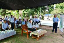 ကရင်ပြည်နယ်ဝန်ကြီးချုပ်ဦးစောမြင့်ဦး စိုက်ပျိုးရေးနှင့်မွေးမြူရေးဖွံ့ဖြိုးရေး ကွင်းဆင်းကြည့်ရှုအားပေး
