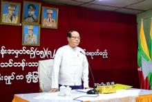 ကရင်ပြည်နယ်ဝန်ကြီးချုပ်ဦးစောမြင့်ဦး ပြည်သူ့စစ်မှုထမ်းသင်တန်း အမှတ်စဉ်(၁၅)(၇/၂၀၂၅)သို့တက်ရောက်မည့် နိုင်ငံ့သားကောင်းရတနာများအား တွေ့ဆုံ