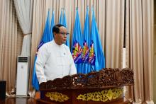 ကရင်ပြည်နယ်ဝန်ကြီးချုပ်ဦးစောမြင့်ဦး ဘားအံတက္ကသိုလ်(၂၂)နှစ်ပြည့်အထိမ်းအမှတ် သုတေသနစာတမ်းဖတ်ပွဲ တက်ရောက်