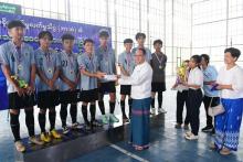 အစိုးရစက်မှုလက်မှုသိပ္ပံ(ဘားအံ)၏ မိုးရာသီဖူဆယ်အားကစားပြိုင်ပွဲ ဗိုလ်လုပွဲနှင့်ဆုချီးမြှင့်ပွဲကျင်းပ