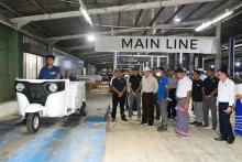 ကရင်ပြည်နယ်ဝန်ကြီးချုပ်ဦးစောမြင့်ဦး စက်မှုကဏ္ဍဖွံ့ဖြိုးတိုးတက်ရေး ဘားအံစက်မှုဇုန်ရှိ စက်ရုံအလုပ်ရုံများ ကြည့်ရှုစစ်ဆေး