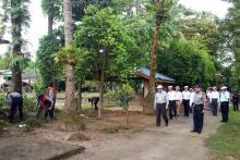 (၆၁)နှစ်မြောက် မြန်မာနိုင်ငံရဲတပ်ဖွဲ့နေ့ကို ကြိုဆိုဂုဏ်ပြုသောအားဖြင့် ပြည်သူ့အကျိုးပြုစုပေါင်းလုပ်အားပေးပွဲ ဆောင်ရွက် ပြည်နယ်ဝန်ကြီးချုပ်ဦးစောမြင့်ဦးလိုက်လံကြည့်ရှုအားပေး