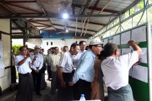 ကရင်ပြည်နယ်ဝန်ကြီးချုပ်ဦးစောမြင့်ဦး ပထမအကြိမ်မဲစာရင်းကပ်ထားကြေညာမှုအား ကြည့်ရှုစစ်ဆေး ဌာနပေါင်းစုံ အမျိုးသား/အမျိုးသမီးဘော်လီဘောပြိုင်ပွဲ ဆုချီးမြှင့်