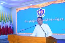 ကရင်ပြည်နယ်ဝန်ကြီးချုပ်ဦးစောမြင့်ဦး ထူးချွန်စွာတာဝန်ထမ်းဆောင်ခဲ့ကြသည့် ရဲတပ်ဖွဲ့ဝင်များအား ဂုဏ်ပြုဆုချီးမြှင့်