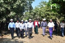 ကရင်ပြည်နယ်ဝန်ကြီးချုပ်ဦးစောမြင့်ဦး ဒေသဖွံ့ဖြိုးရေးလုပ်ငန်းများ ကြည့်ရှုစစ်ဆေး