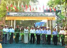 (၇၉)နှစ်မြောက် ပြည်ထောင်စုနေ့ကို ကြိုဆိုဂုဏ်ပြုသောအားဖြင့် ဘားမဲတောင်သဘာဝဥယျာဉ်၌ လူစီး Cable Slide ဖွင့်လှစ်