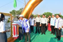 (၈၁)နှစ်မြောက် တပ်မတော်နေ့ကို ကြိုဆိုဂုဏ်ပြုသေားအားဖြင့် မဲဘောင်-နောင်ပလိန်-ဝင်းစိန်လမ်း (၆၀)ပေအရှည်တံတားနှင့် (၁၈)ပေအကျယ်ကတ္တရာလမ်းဖွင့်