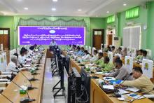 ပြည်နယ်လယ်ယာမြေစီမံခန့်ခွဲမှုအဖွဲ့နှင့် ပြည်နယ်မြေလွတ်၊မြေလပ်နှင့်မြေရိုင်းများစီမံခန့်ခွဲရေးကော်မတီတို့၏ လုပ်ငန်းညှိနှိုင်းအစည်းအဝေးကျင်းပ