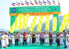 (၈၁)နှစ်မြောက် တပ်မတော်နေ့ကို ကြိုဆိုဂုဏ်ပြုသောအားဖြင့် မြိုင်ကြီးငူဒေသ ရေပေးဝေရေးနှင့်သစ္စာအေးမြိုင်ကျေးရွာမှ ကျောက်စာကွင်းမုဒ်ဝထိ ကွန်ကရစ်လမ်းသစ်ဖွင့်လှစ်