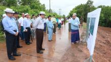 ကရင်ပြည်နယ်ဝန်ကြီးချုပ်ဦးစောမြင့်ဦး ဒေသဖွံ့ဖြိုးရေးလုပ်ငန်းများ ကြည့်ရှုစစ်ဆေး