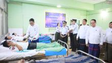 လူဝင်မှုကြီးကြပ်ရေးနှင့်ပြည်သူ့အင်အားဝန်ကြီးဌာန (၃၁)နှစ်မြောက်နှစ်ပတ်လည်နေ့အထိမ်းအမှတ် စုပေါင်းသွေးလှူဒါန်း