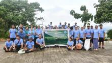 ဘားအံမြို့ ကြာအင်းတောင်ခရီးစဉ်ဒေသ၌ စုပေါင်းအမှိုက်ကောက်