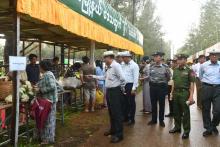 ကရင်ပြည်နယ်ဝန်ကြီးချုပ်ဦးစောမြင့်ဦး ဒေသဖွံ့ဖြိုးရေးလုပ်ငန်းများ ကြည့်ရှုစစ်ဆေး