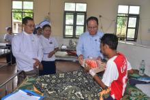 ကရင်ပြည်နယ်ဝန်ကြီးချုပ်ဦးစောမြင့်ဦး လှိုင်းဘွဲမြို့ ဒေသဖွံ့ဖြိုးရေးလုပ်ငန်းများအား ကြည့်ရှု