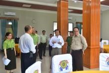 ပြည်နယ်ဝန်ကြီးချုပ်ဦးစောမြင့်ဦး ကရင်ပြည်နယ်ငြိမ်းချမ်းရေးနှင့်ဖွံ့ဖြိုးတိုးတက်ရေးဖိုရမ်ကျင်းပနိုင်ရေး ကြည့်ရှုစစ်ဆေး