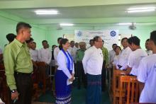 ဘားအံမြို့ ကျွမ်းကျင်မှုလေ့ကျင့်ရေးသင်တန်းကျောင်း၌ မော်တော်ဆိုင်ကယ်ပြုပြင်ထိန်းသိမ်းနည်းသင်တန်းဖွင့်